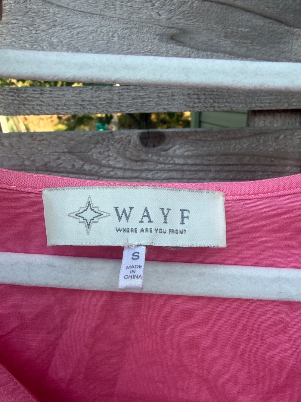 Wayf Pink Ruffle-Trim Button Down Top - Picture 6 of 8